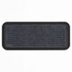 image 1 of Millbrook Stripe Embossed Backed Polypropylene 25x60cm Grey Doormat