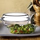 image 2 of 2.5L Large Oval Casserole Dish Glass Bakeware with Lid