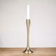 image 2 of Metal Candle Holder Candlesticks Set Gold Silver Decorative Decor | Gold | 2x Gold Small | Small | 2