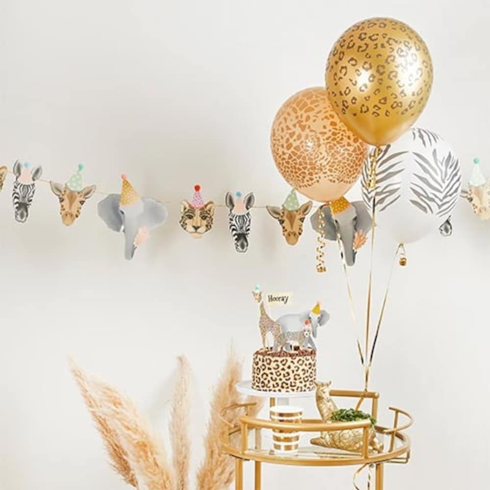 image 1 of Animal Party Paper Garland Hanging Decoration 2m