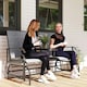 image 2 of Outsunny 2 Seater Rocker Double Rocking Chair Lounger Outdoor Garden Furniture