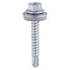 image 1 of Timco - Metal Construction Heavy Section Screws - Hex - EPDM Washer - Self-Drilling - Zinc (Size 5.5 x 80 - 100 Pieces)