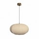 image 10 of CGC LIBBY Large Oatmeal Rounded Stretch Linen Fabric Lampshade