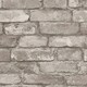 image 1 of Fine Decor Brick Wallpaper - Silver Grey - One Size Silver