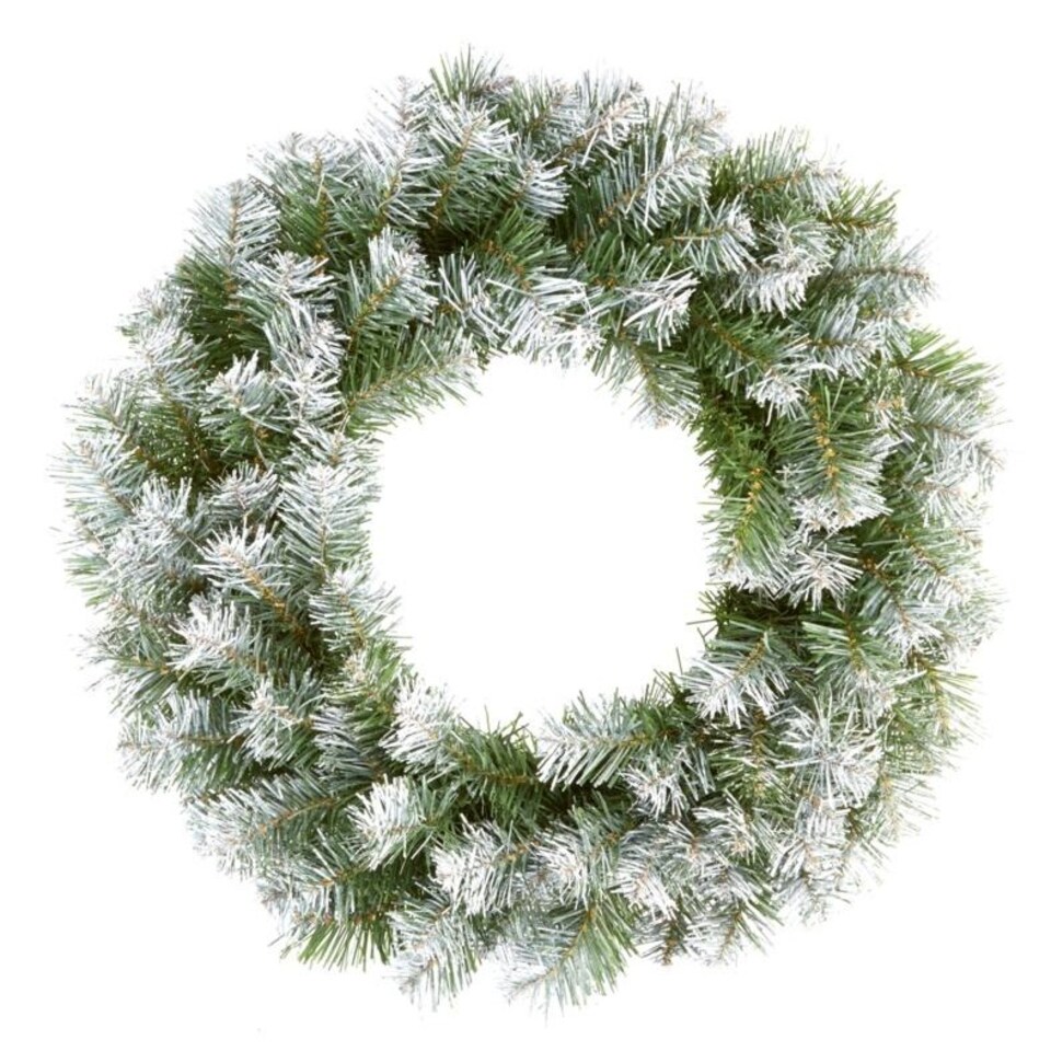 Premier Christmas Snow Tipped Wreath | Green | Green/White | 1