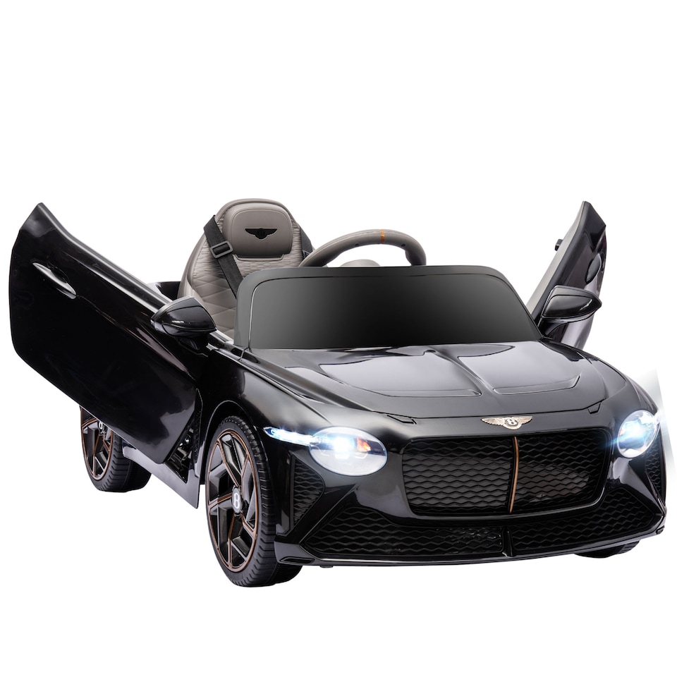 image 1 of HOMCOM Bentley Bacalar Licensed, 12V Kids' Electric Ride-On with Remote Control, Battery Powered Electric Car for Kids with Suspension Wheels, Horn, Lights, for Ages 3-5 Years - Black