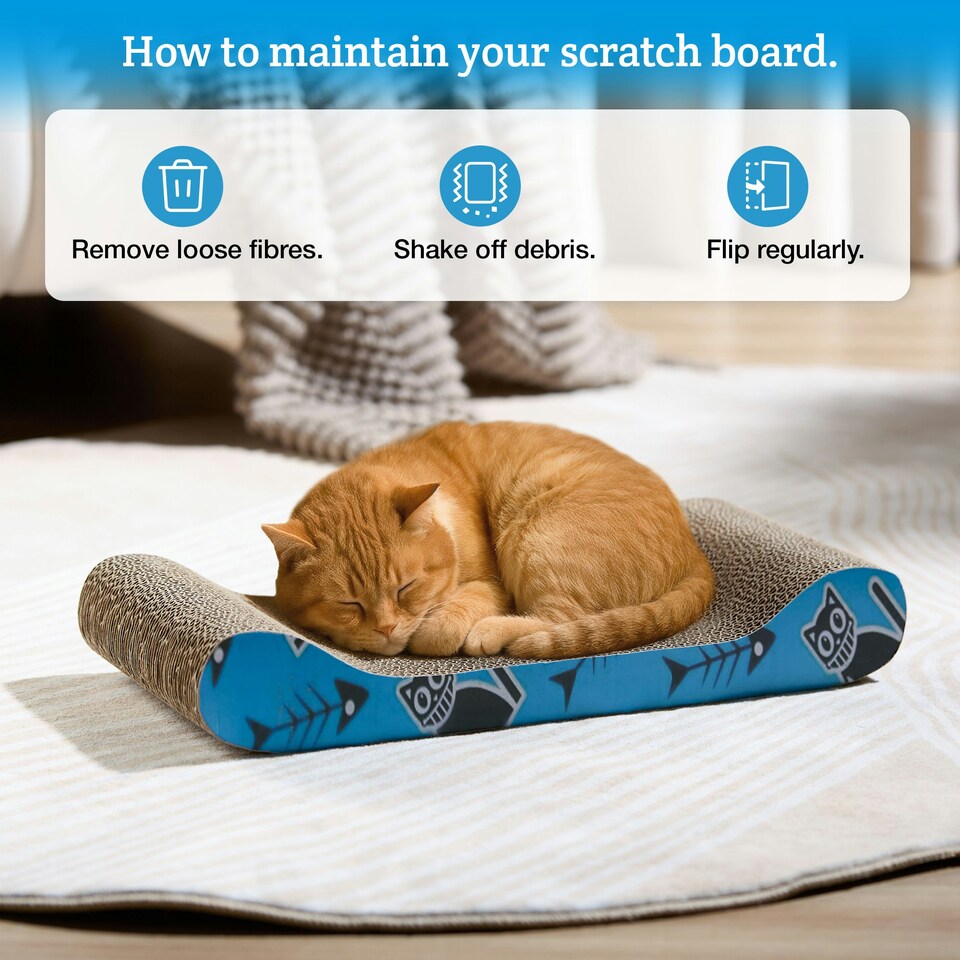 image 1 of Milo & Misty Cat Scratching Boards with Catnip Pack of 3