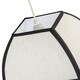 image 4 of Vintage Victorian Square Lamp Shade in Oatmeal Linen and Black Trim | Black | Black | 1