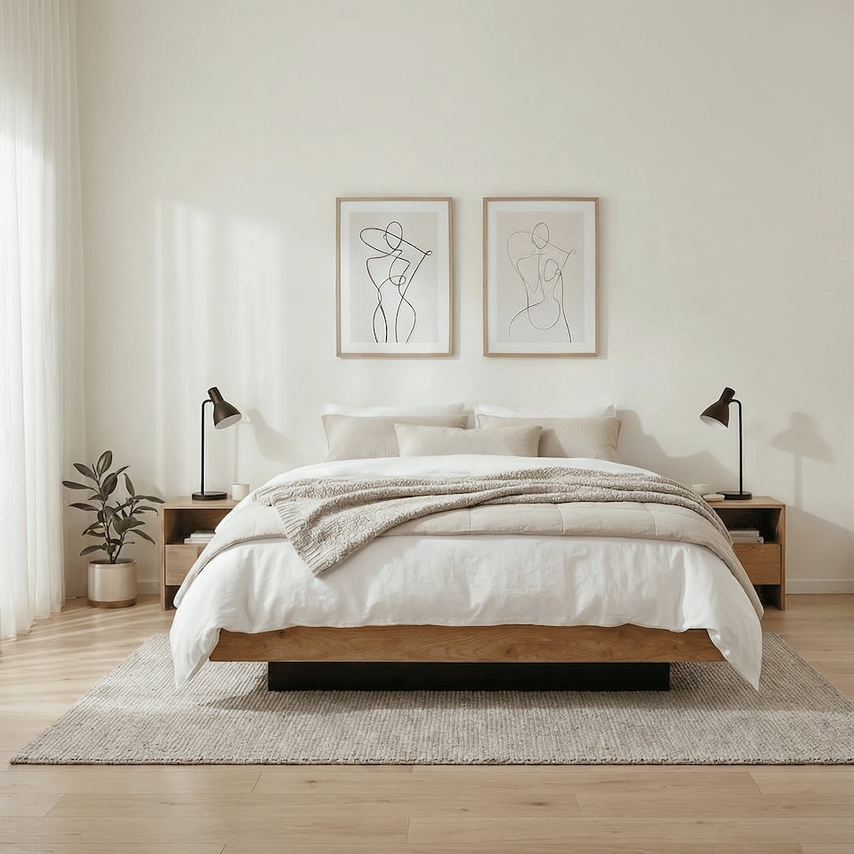 image 1 of Koping Double 4ft6 Gas Lift Ottoman Bed with Underbed Storage in Natural Pine