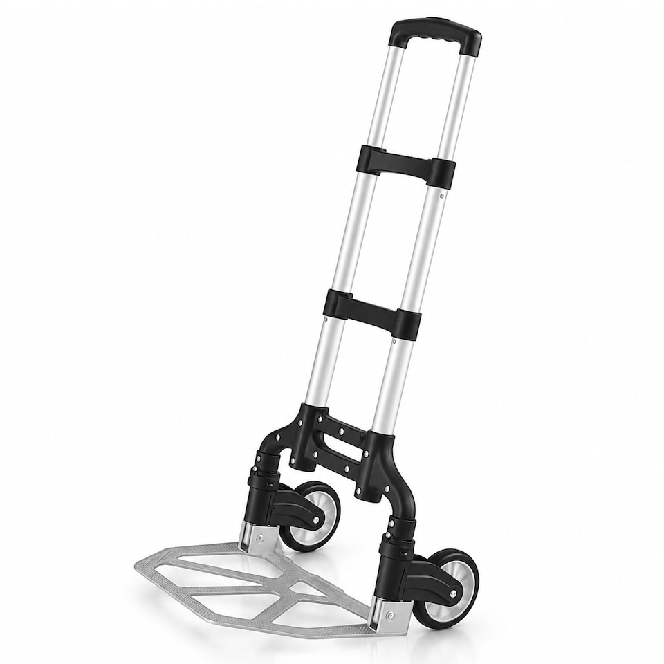 image 1 of 80kg Heavy Duty Folding Foldable Hand Trolley Sack Truck Cart