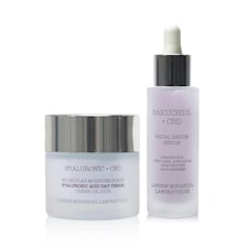 Hyaluronic acid day cream + bakuchiol serum