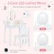image 6 of COSTWAY Kids Vanity Set Makeup Beauty Dressing Table White