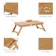 image 6 of HOMCOM Portable Laptop Desk Notebook Tray PC Bed Table Drawer Adjustable Bamboo
