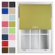image 1 of FURNISHED Blackout Roller Blinds with Triple Round Eyelets Cut to Size Easy Fit Window Shade | Green | Green | (W) 150cm x (L) 210cm