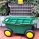 image 7 of Wheeled Garden Tool Cart Weeding Stool Garden Kneeler Tool Storage Container