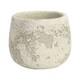 image 2 of Rustic Cement Aged Look Bowl Plant Pot  - 12cm