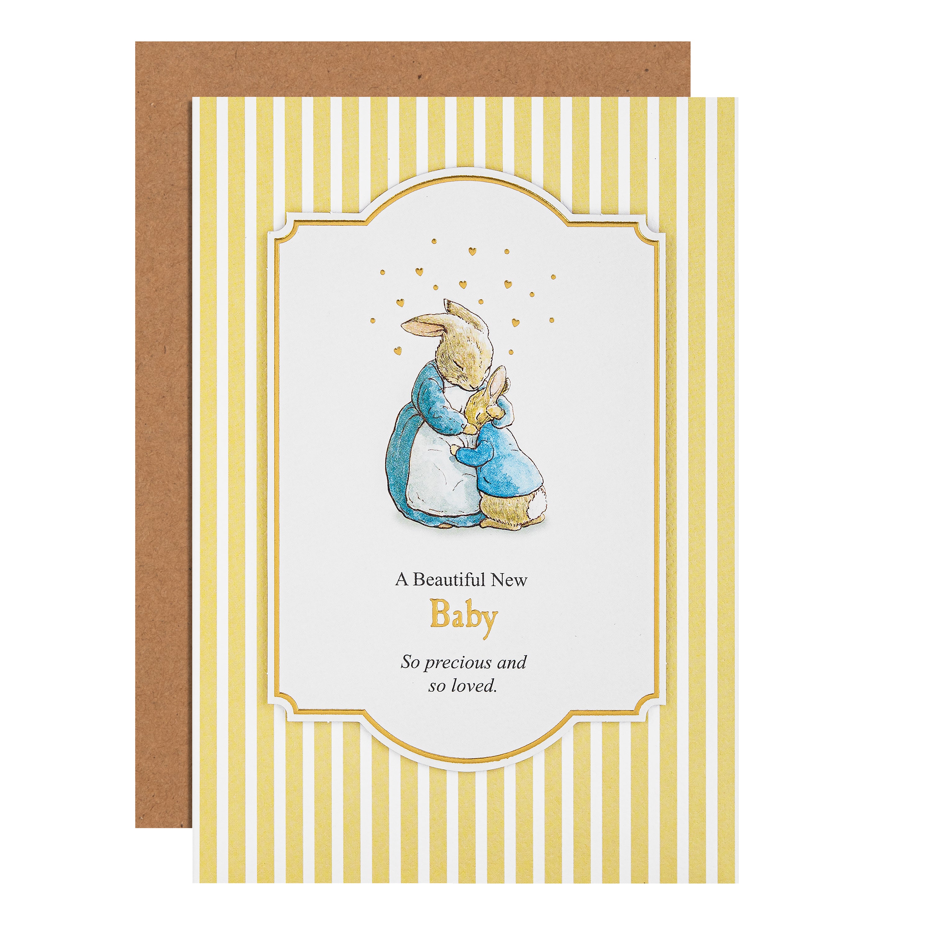 Hallmark New Baby Card - Beatrix Potter Peter Rabbit Design