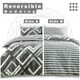 image 7 of Harlow Printed Duvet Cover Set Reversible Polycotton Beddings Grey | King