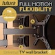 image 5 of Futura Universal TV Wall Mount Bracket for 13-43 Inch TVs, Tilt, Swivel & 90° Rotation