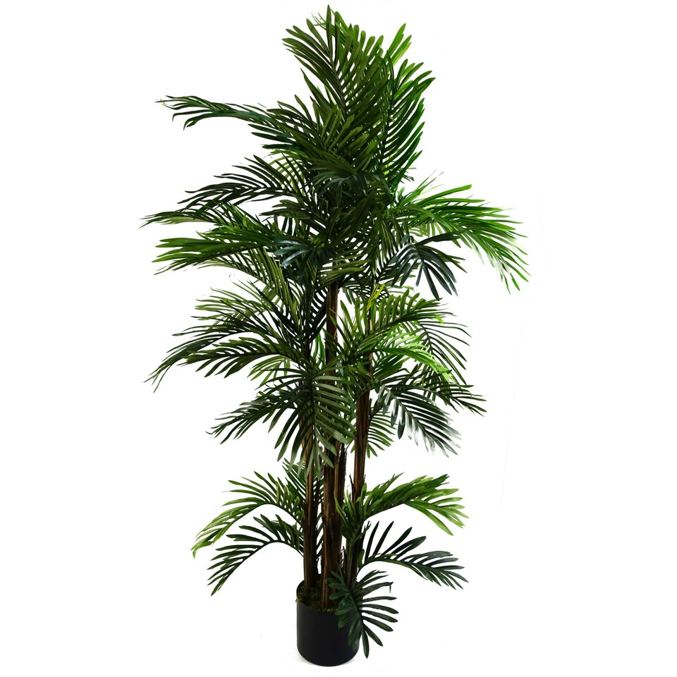 image 1 of Leaf Design 150cm Extra Wide Areca Palm Artificial Tree
