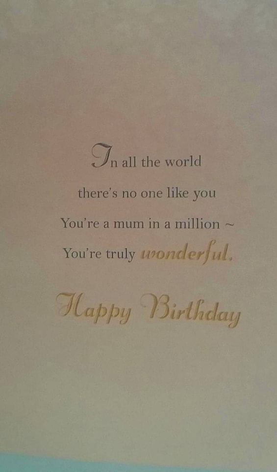 image 1 of For You Mum Birthday Greeting Card
