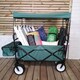 image 2 of Folding Festival Camping Storage Trolley with Canopy & Waterproof Cover 100Kg capacity