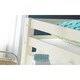 image 3 of Stone White Practical Mid Sleeper Childrens Bed Frame - Single 3ft (90cm)