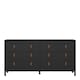 image 2 of Barcelona Double Dresser 4+4 Drawers in Matt Black