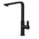 image 1 of Chara Kitchen Sink Mono Mixer Tap - Matt Black Single Lever Handle | Black | Matt Black | 1