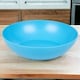 image 3 of 6 Unbreakable Plastic Deep Round Bowls Coloured Reusable Dinner and Picnic Plates | Blue | Blue | 6