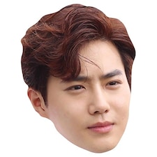 Exo Suho Kim Jun-myeon Cardboard Face Mask