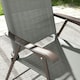 image 9 of Outsunny Folding Chairs Set, Breathable Mesh Fabric Seat, Dark Grey