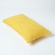 image 3 of Homescapes Nirvana Cotton Yellow Rectangular Cushion Cover - 30 x 50 cm | Yellow | Yellow | 30 x 50 cm