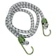 image 1 of Heavy Duty Bungee Cords Fasteners Tie Downs Strap Fastening with Metal Hooks 1pk