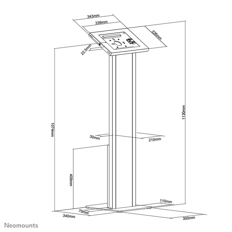 image 1 of Tablet Mount Neomounts FL15-750WH1 White N/A | N/A | One Size