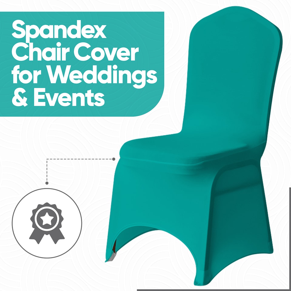 image 1 of Chair Cover Spandex Polyester Stretch Fabric Dining Slipcovers