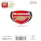 image 5 of Arsenal FC Personalise Christmas Card With Sticker Sheet