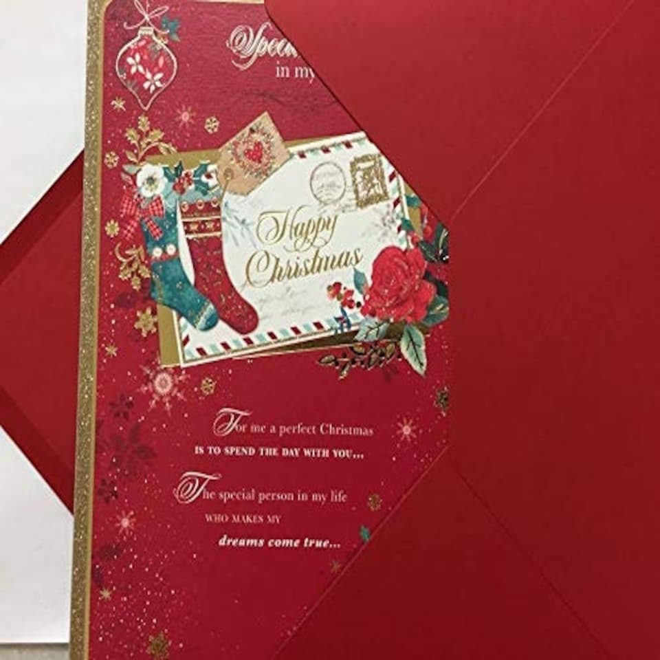 image 1 of TRADITIONAL SPECIAL PERSON IN MY LIFE NICE VERSE CHRISTMAS GREETING CARD