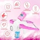 image 2 of 3-in-1 Bubble Gun Water Blaster Bow and Arrow Toy - Summer Outdoor Gift for Kids with Lights & Leak-Proof Design (Pink)