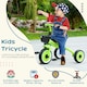 image 3 of AIYAPLAY Trike W/ Adjustable Seat Basket, Kids Tricycle for 2-5 Years Old, Green