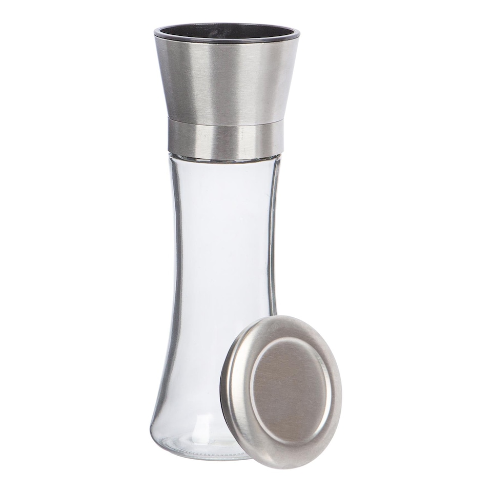 image 1 of Ashley Stainless Steel Salt & Pepper Mill - 180ml - Silver