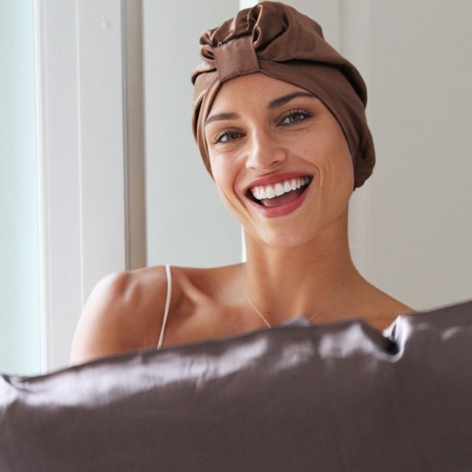 image 1 of SMUG Satin Pillowcase Set - Mocha