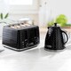 image 7 of Daewoo Argyle Kettle Toaster And Microwave Set Black