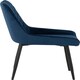 image 8 of Quebec Straight Edge Dining Set with 4 Avery Chairs Blue | Sapphire Blue