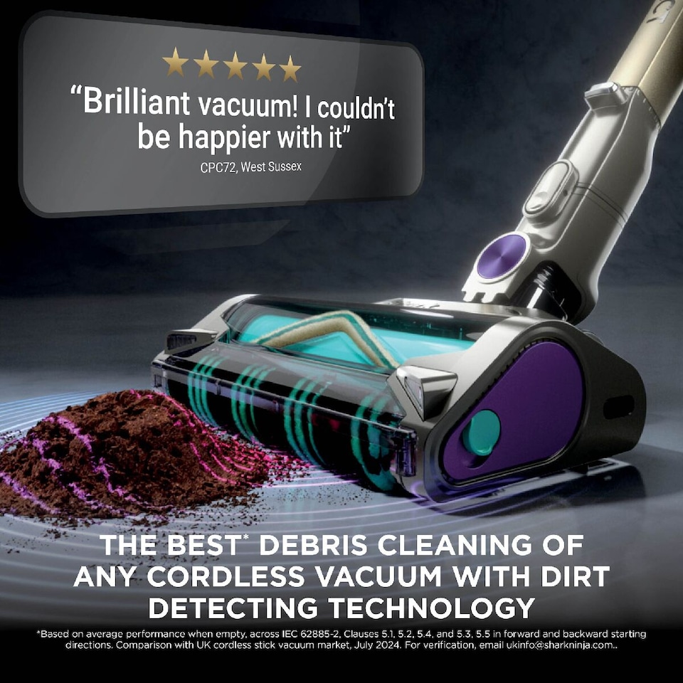 image 1 of Shark PowerDetect Cordless Vacuum Cleaner Grey IP1251UK