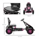 image 3 of HOMCOM Children Pedal Go Kart w/ Adjustable Seat, Rubber Wheels, Brake - Pink