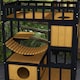 image 8 of PawHut Outdoor Cat House w/ Suspension Bridge, Houses, Balcony