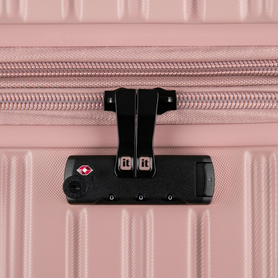 image 1 of IT Luggage Jumbo Misty Rose Large Suitcase with TSA Lock Pink | Large