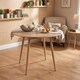 image 1 of Dining Table Beige Wood Kitchen Place for 4 Seats, Dining Table Only (Beige H 75 x L 90 x W 90 cm) | Brown