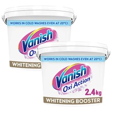 Vanish Gold Oxi Action Stain Remover Whitening Booster Powder For Whites 4.8kg